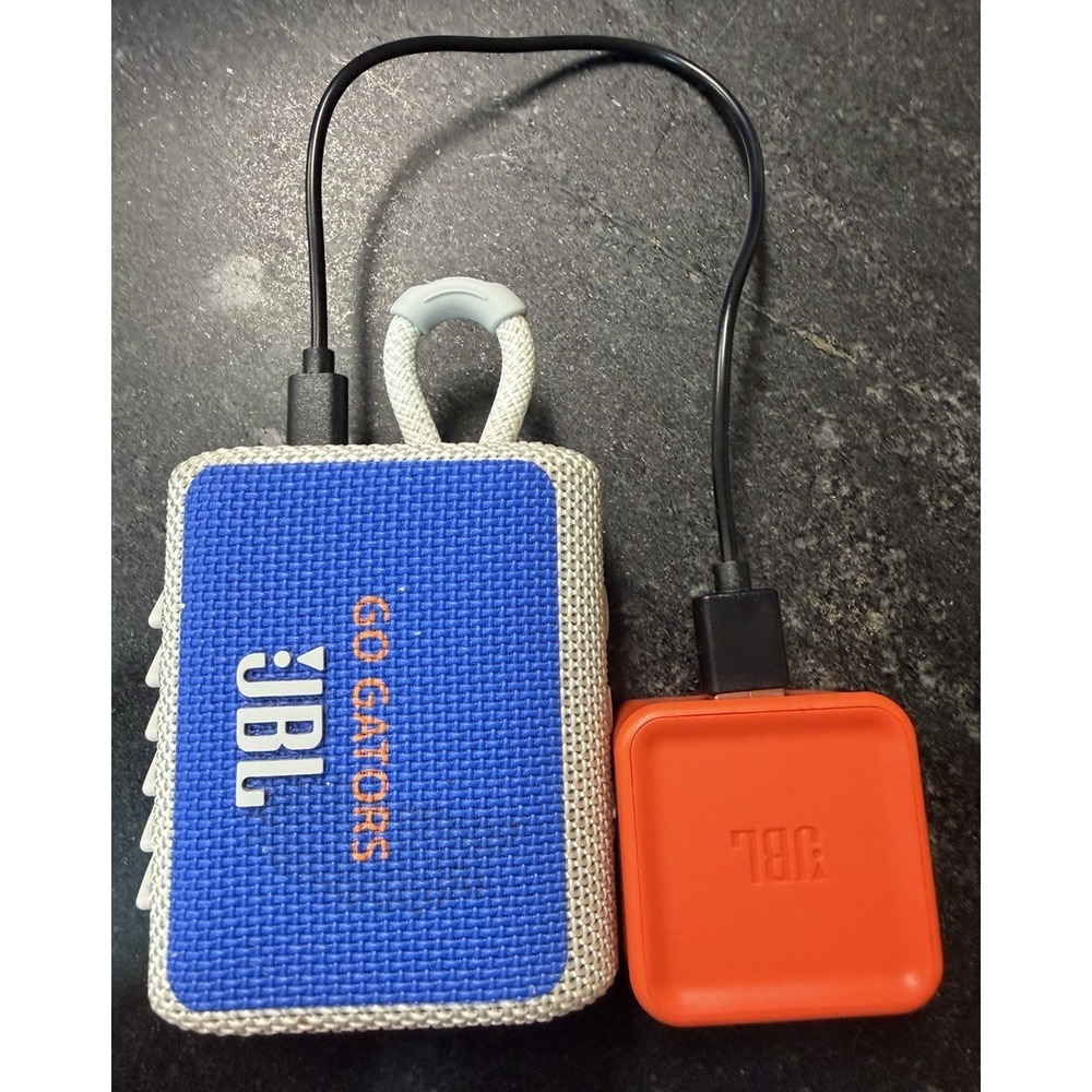 JBL‎ Go 3 University of Florida Gators Bluetooth Speaker Tested Working USB-C